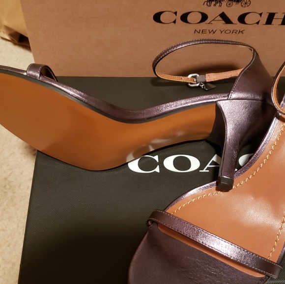 COACH 65MM HEEL SANDAL NIB SIZE 8.5 - Picture 3 of 8